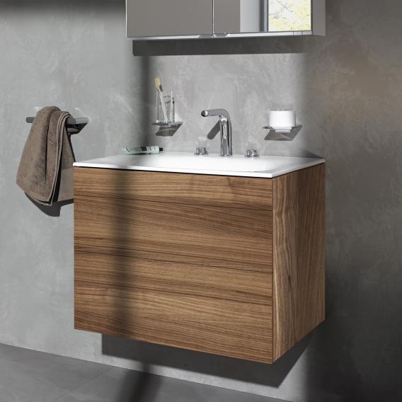 Keuco тумба подвесная под раковину с двумя выдвижными фронтами, edition 400, грецкий орех арт. 31541 680000