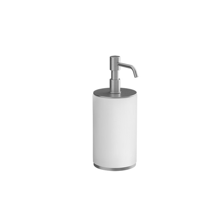 Gessi Дозатор для жидкого мыла настольный белый, Tondo, 66437#031 цвет: хром