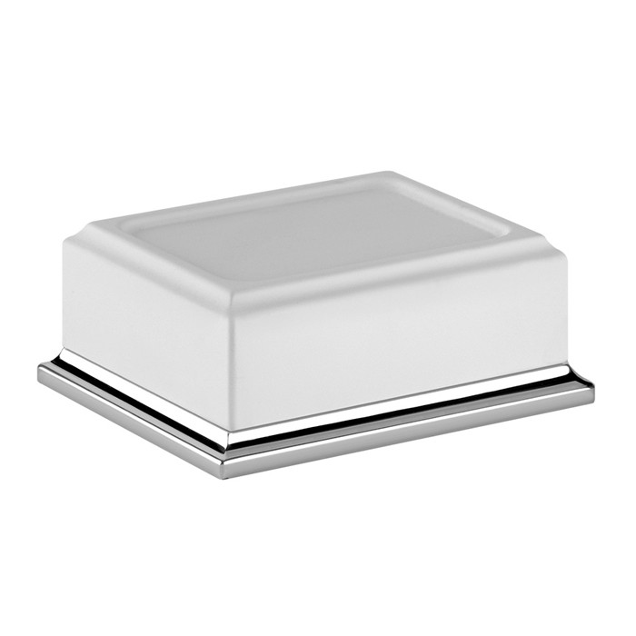 Gessi Мыльница настольная, Eleganza, 46425#031 цвет: хром/белый