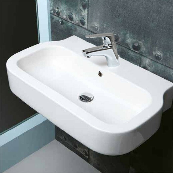 Azzurra Раковина 46x60 GLAZE, GLLP06046T0MBI/(GLZ260M/SOSP) bi*1 цвет: белый