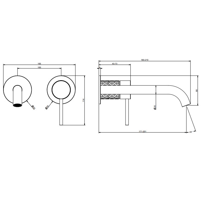 Gessi Смеситель для раковины, встраиваемый, 316, 54186#299 цвет: black xl