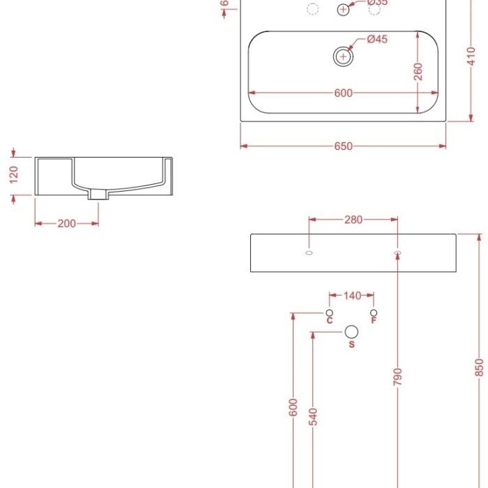 ArtCeram раковина для ванной комнаты, bkl001 01 00 block цвет: белый глянцевый