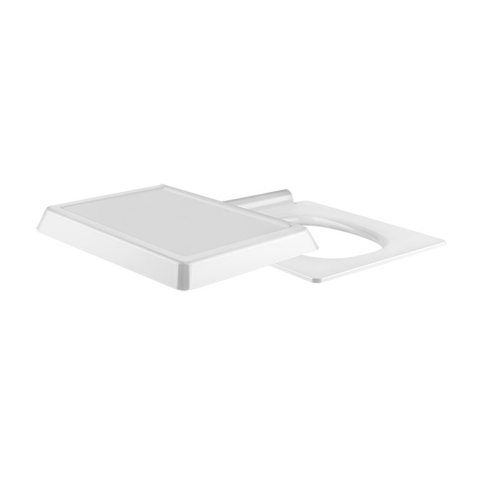 Gessi Сиденье с крышкой для унитаза, Venti20, 46757#031 цвет: белый/хром