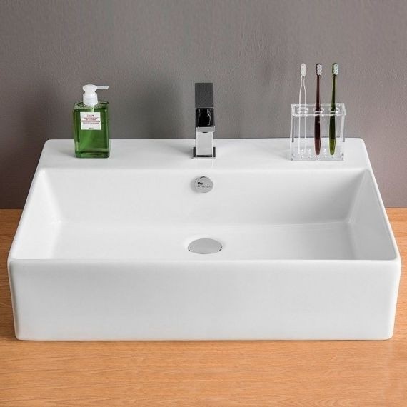 ArtCeram раковина для ванной комнаты, qul002 01 00 quadro цвет: белый глянцевый