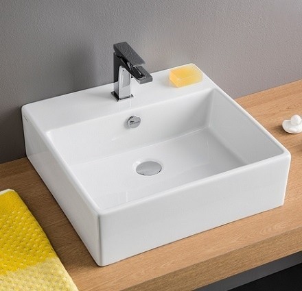 ArtCeram раковина для ванной комнаты, qul002 01 00 quadro цвет: белый глянцевый