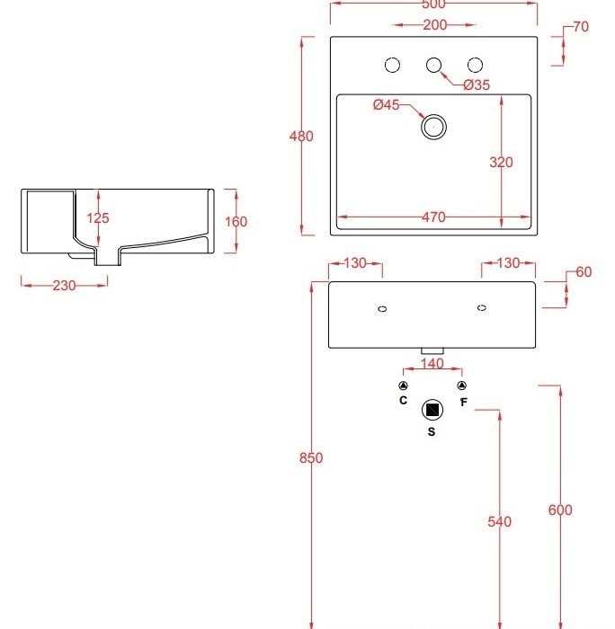 ArtCeram раковина для ванной комнаты, qul002 01 00 quadro цвет: белый глянцевый