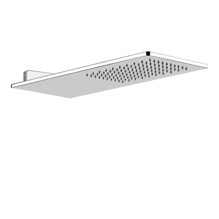Gessi Верхний душ 550х200 мм., для настенного крепления, Rettangolo, 33095#239 цвет: steel brushed