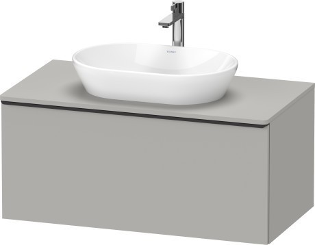 Duravit тумба подвесная под раковину 1000 мм х 550 мм и консолью, d-neo, de494800707 цвет: бетонно-серый матовый