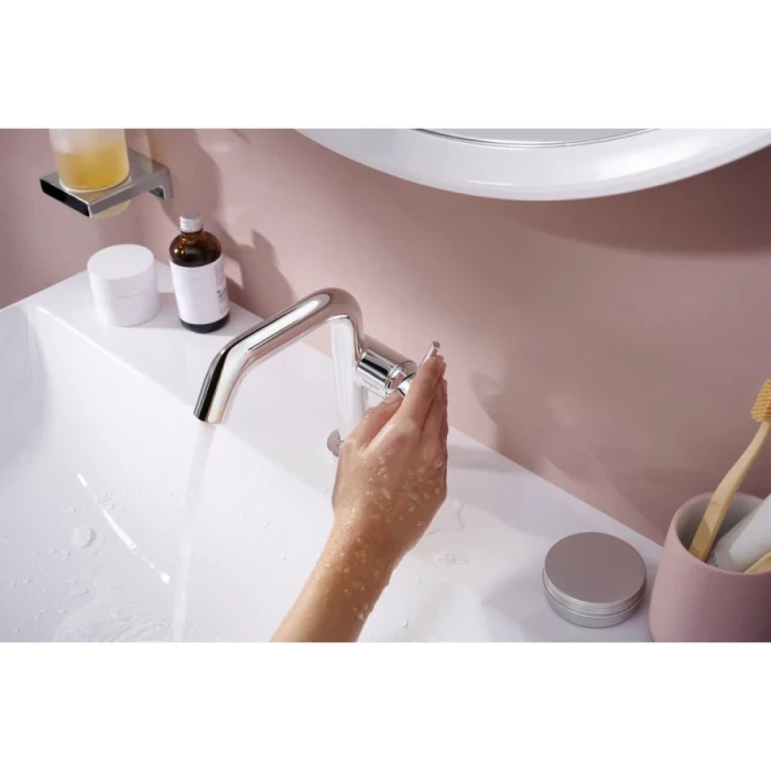Hansgrohe смеситель для раковины с донным клапаном coolstart, Tecturis S, хром арт. 73320000