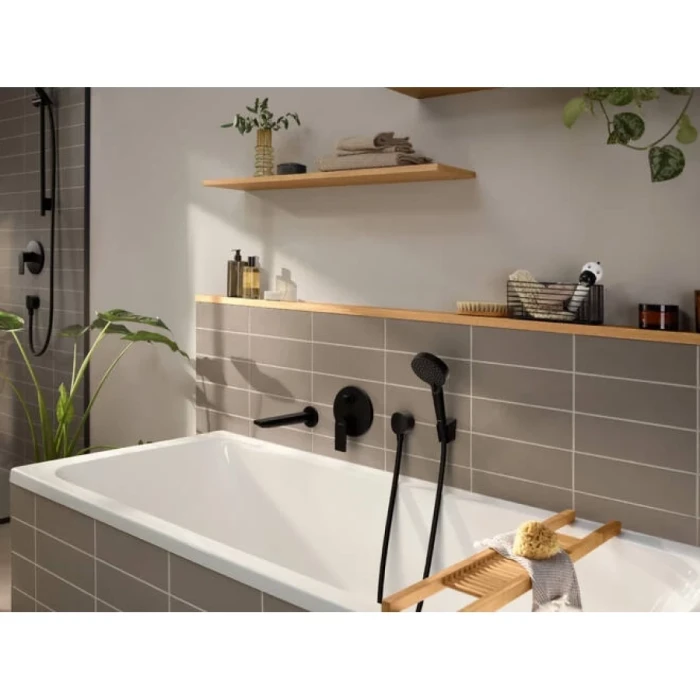 Hansgrohe смеситель для ванны, Rebris E, черный арт. 72468670