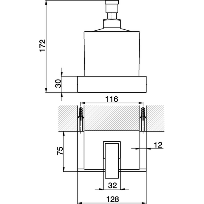 Cisal дозатор для жидкого мыла qu09062021 quad цвет: хром