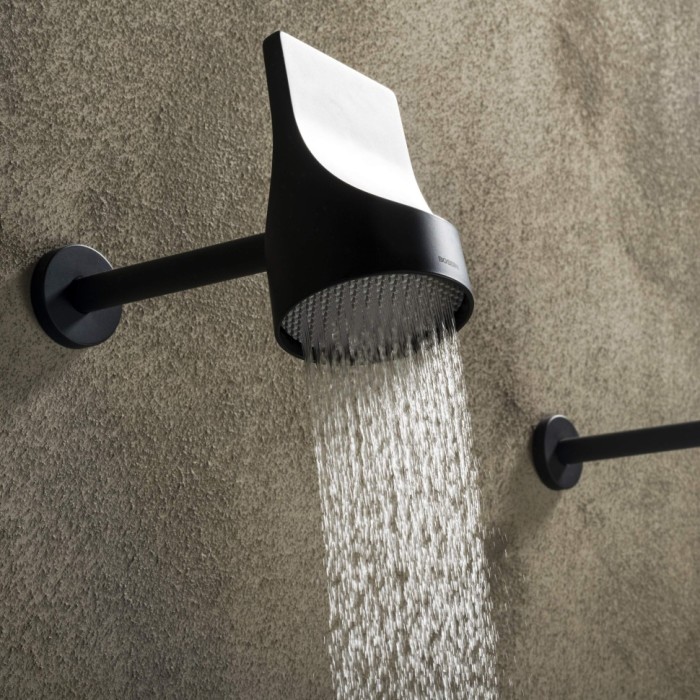 Bossini верхний душ d100 мм, c поворотным держателем, apice, никель арт. hh1000.094