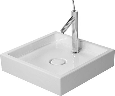 Duravit раковина встраиваемая сверху 47х47см, starck 1, 0387470000 цвет: белый
