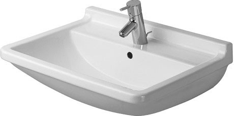 Duravit раковина подвесная strack 3 55х43 см, starck 3, 0300550000 цвет: белый