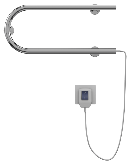 Terminus электрический полотенцесушитель электро 25 п-обр 500х200, электрика эконом арт. 4620768883934