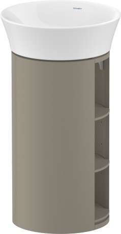 Duravit тумба напольная 750 мм х 410 мм, white tulip, wt42390h2h2 цвет: каменно-серый глянцевый