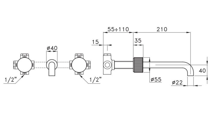 Stella смеситель для раковины, sirius, латунь арт. sr01000pv06