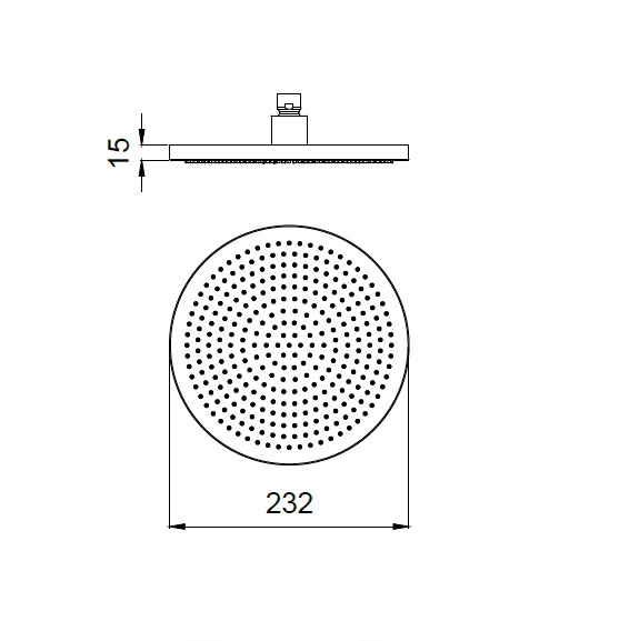 Almar верхний душ velvet, хром арт. e044293.cr