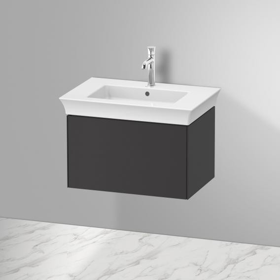 Duravit тумба подвесная правая 458 мм х 684 мм, white tulip, wt424105858 цвет: графит шелковисто - матовый