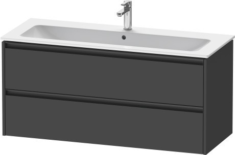 Duravit тумба подвесная под раковину 480 мм х 1210 мм х 550 мм, ketho.2, k25265049490000 цвет: графит матовый
