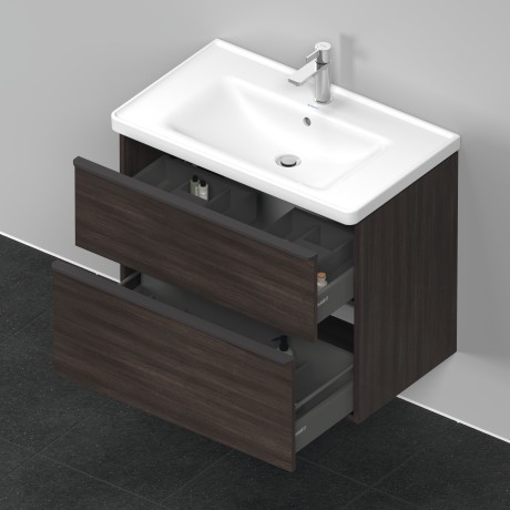 Duravit тумба подвесная под раковину 784 мм х 452 мм, d-neo, de435505353 цвет: каштан темный