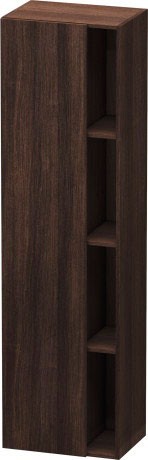 Duravit шкаф-пенал подвесной с полками, durastyle, ds1249l5353 цвет: каштан темный
