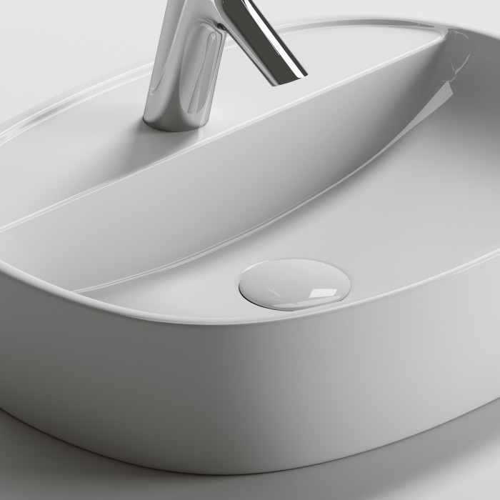 Ceramicanova раковина накладная element, cn6036 цвет: белый