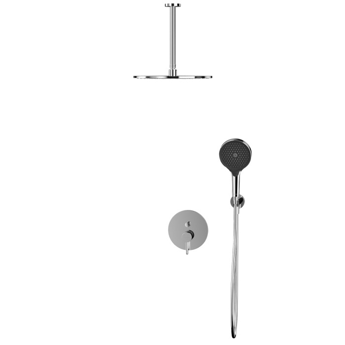 Душевая система скрытого монтажа, Whitecross Y chrome, хром арт. YSET12TOPCR