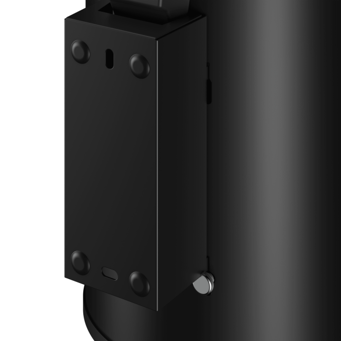 Keuco ведро для мусора настенное с крышкой 3л, plan, черный матовый арт. 14977 370000