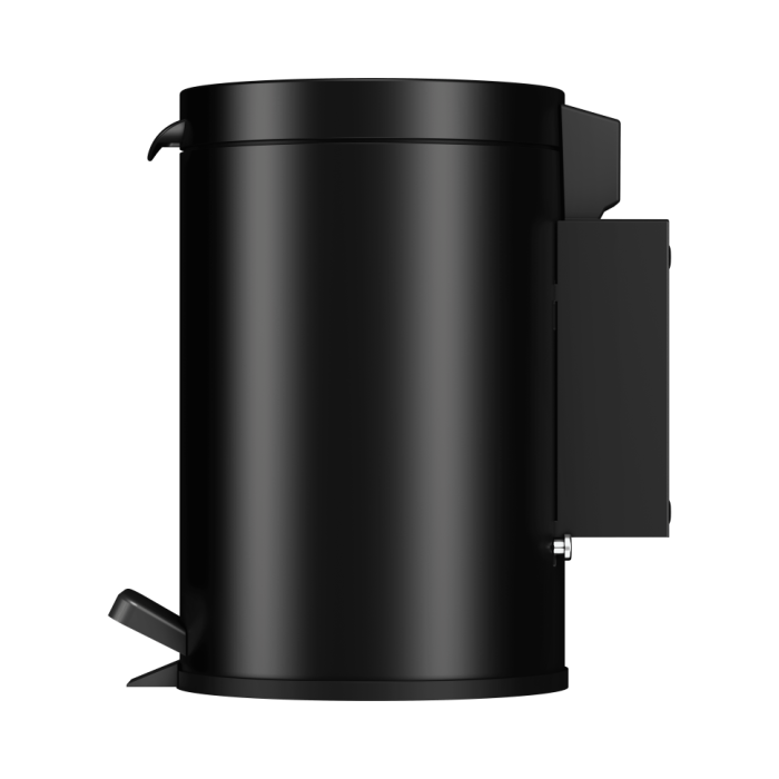 Keuco ведро для мусора настенное с крышкой 3л, plan, черный матовый арт. 14977 370000