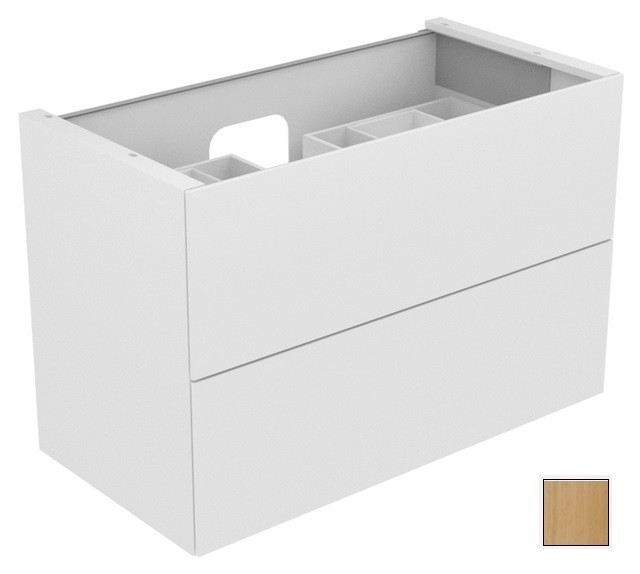 Keuco тумба подвесная под раковину с двумя выдвижными фронтами, с внутренней светодиодной подсветкой, edition 11, дуб светлый арт. 31352 890100