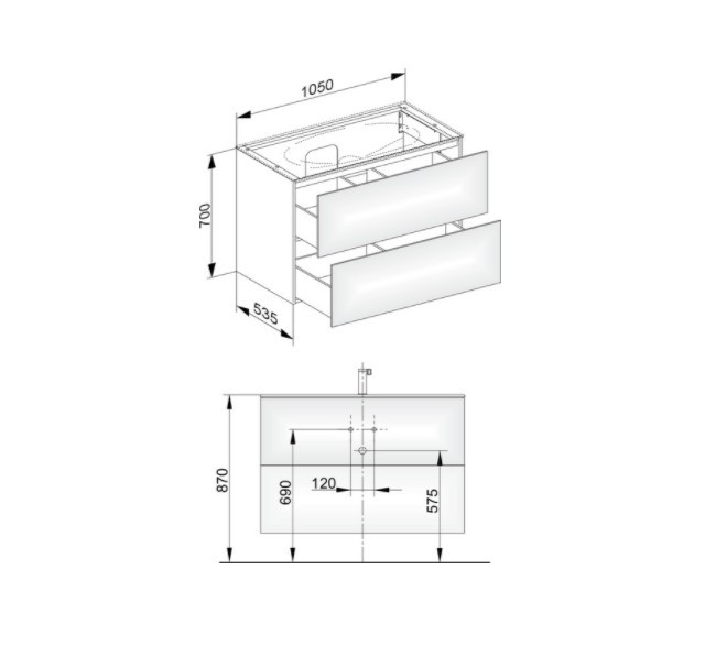 Keuco тумба подвесная под раковину с двумя выдвижными фронтами, с внутренней светодиодной подсветкой, edition 11, дуб светлый арт. 31352 890100
