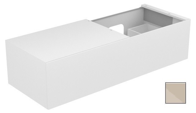 Keuco тумба подвесная под раковину справа с одним выдвижным фронтом, с внутренней светодиодной подсветкой, edition 11, кашемир арт. 31166 180100