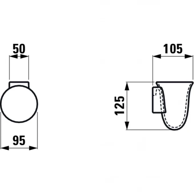 LAUFEN керамический стакан для зубных щеток, THE NEW CLASSIC - 8.7385.4.000.000.1