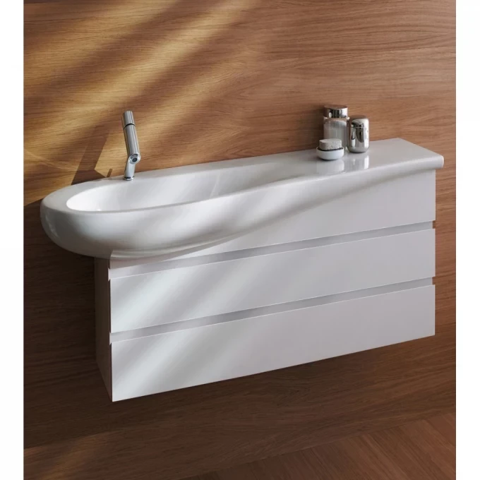 LAUFEN раковина-столешница 90x50 полочка справа, IL BAGNO ALESSI ONE - 8.1497.5.400.104.1