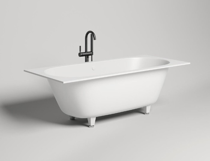 Salini ванна встраиваемая 190,8x80,3, ornella, 103412grh цвет: глянцевый белый