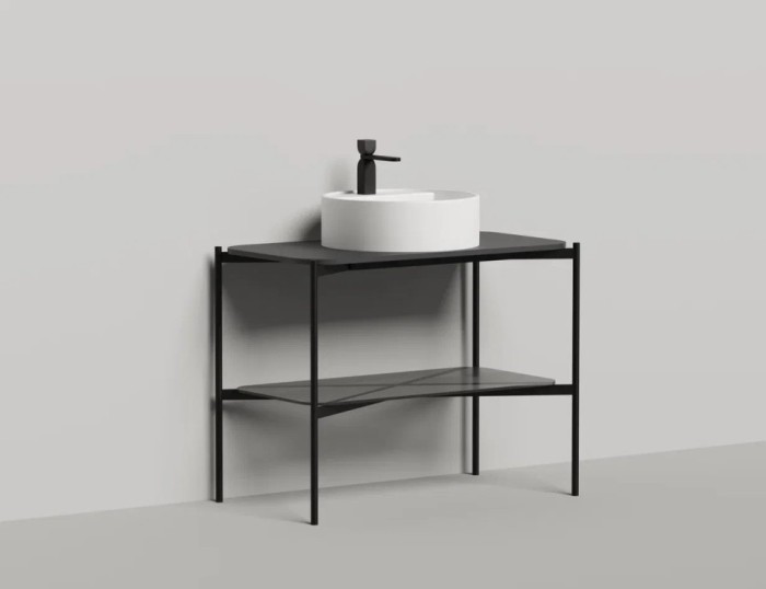 Salini консоль со столешницей grazia 800, grazia, 27g108k цвет: черный