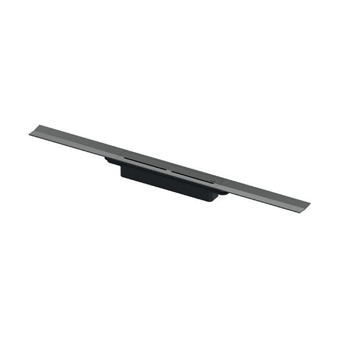 TECE профиль для душа, 160см, pvd brushed stainless steel/черный, drainprofile - 671621