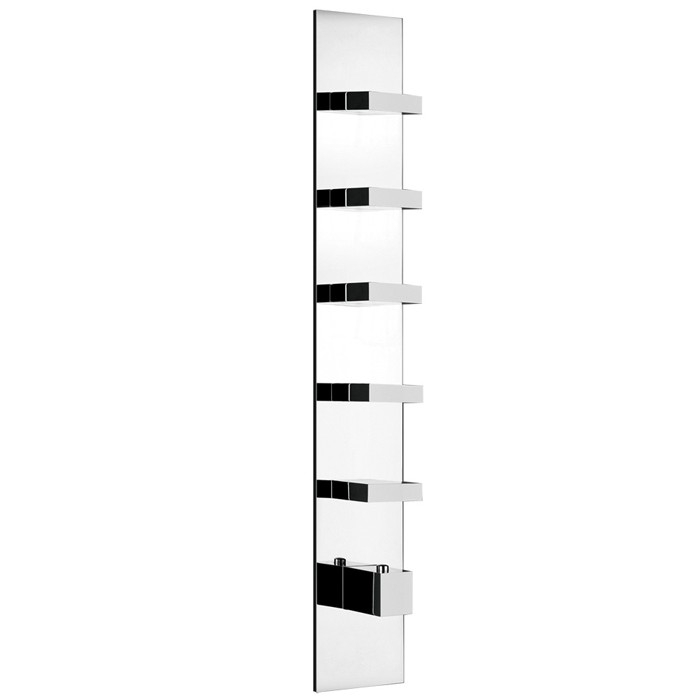 Gessi Встраиваемый термостатический смеситель, подключение на 3/4”, с 5ю независимыми выходами, Rettangolo, 43030#031 цвет: хром