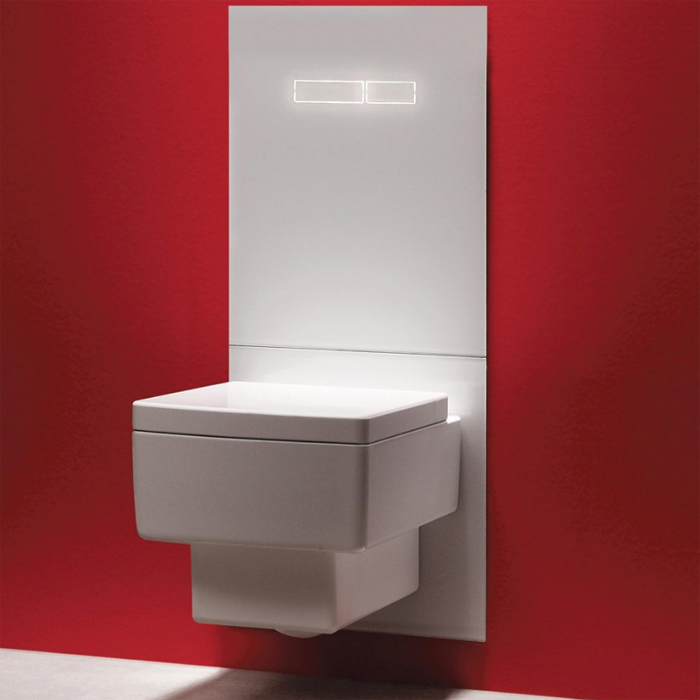 TECE комплект для установки унитаза-биде duravit, с верхней панелью 430?555?16 мм, с механическим блоком управления стекло, цвет: белый, lux - 9650000 9650103