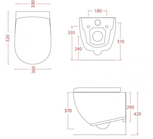 ArtCeram унитаз подвесной, flv004 01 30 file 2.0 цвет: белый глянцевый