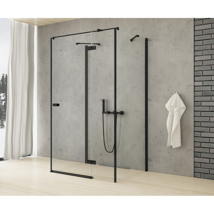 Душевое ограждение l 120x100x200, New trendy Reflexa black, черный арт. EXK-5051