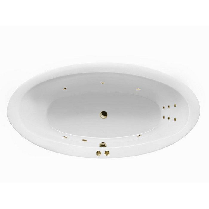 Встраиваемая ванна 190x95 line, Excellent Lumina, бронза арт. WAEX.LUM19.LINE.BR