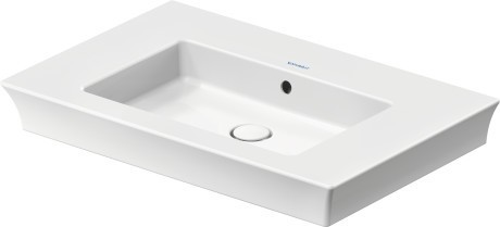 Duravit раковина встраиваемая 490 мм х 750 мм, с переливом, white tulip, 2363750060 цвет: белый
