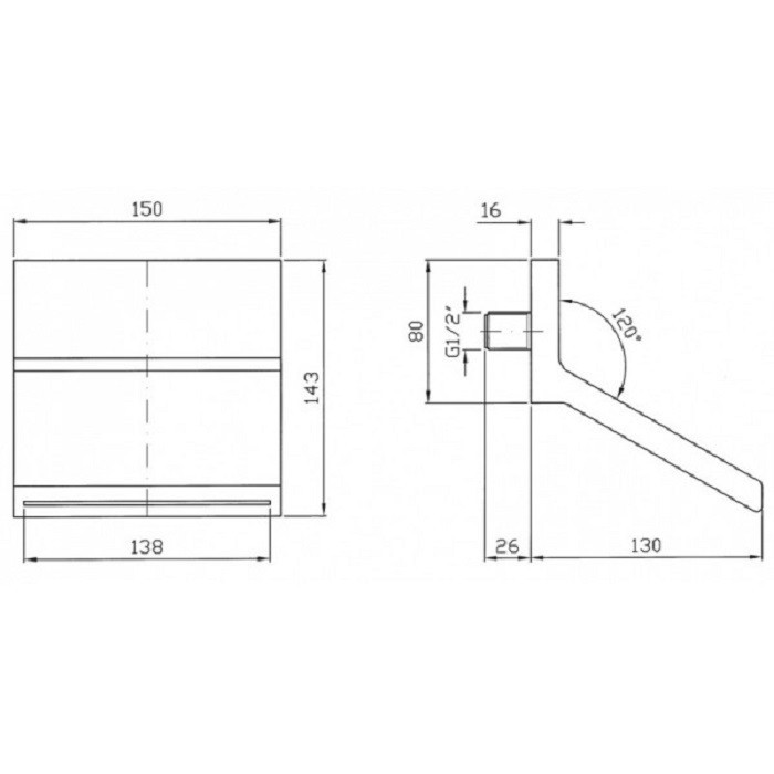 Zucchetti излив, pan, хром арт. z93730