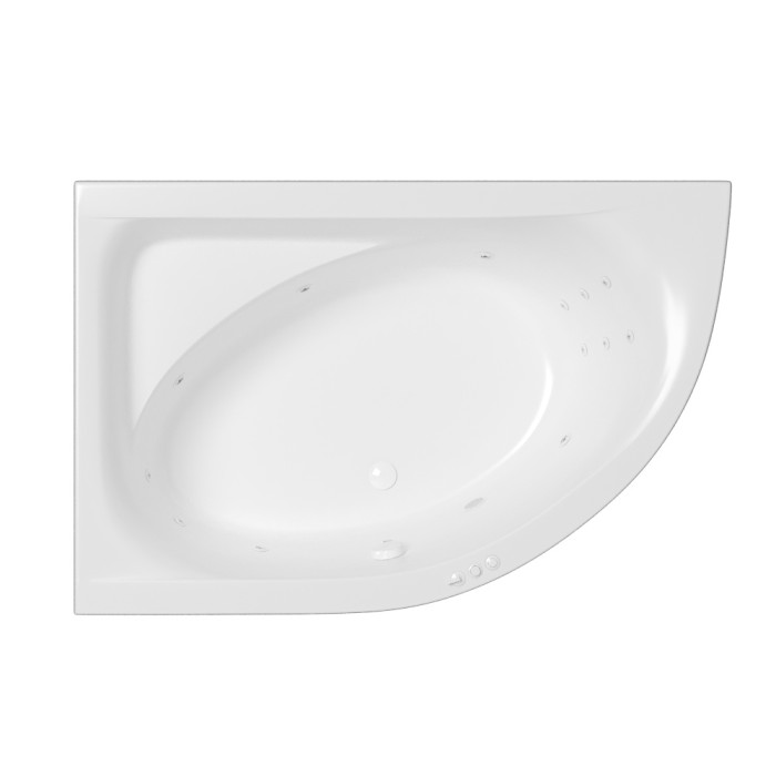 Ванна 170x110 (левая) smart, Whitecross Aquarella, белый арт. 0108.170110.100.SMART.WH