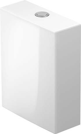 Duravit бачок для унитаза с двойным смывом подвод воды снизу слева, white tulip, 0933100005 цвет: белый