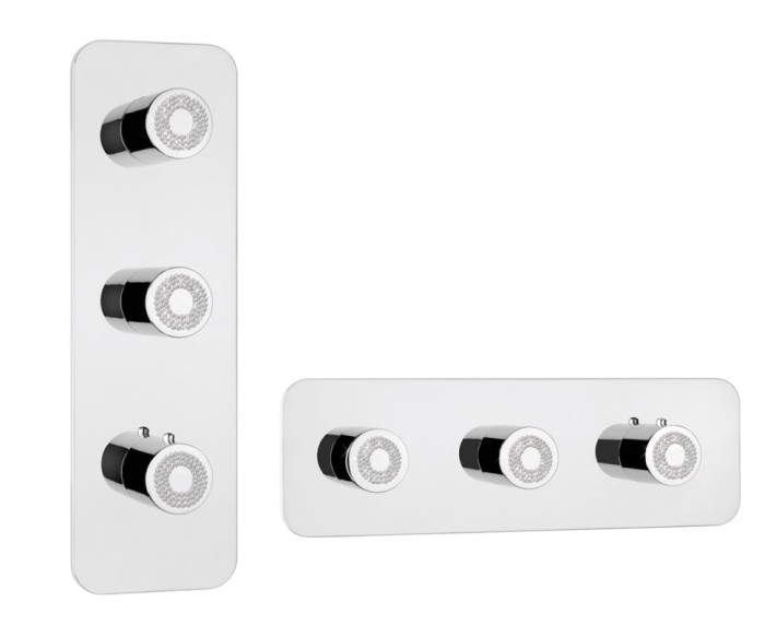 Bossini термостатический смеситель для душа с высокой пропускной способностью, oki, хром арт. z031204.030