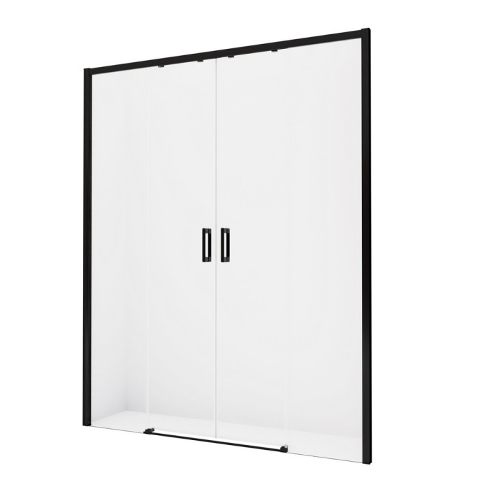 Дверь в нишу 160x200, New trendy Prime black, черный арт. D-0343A