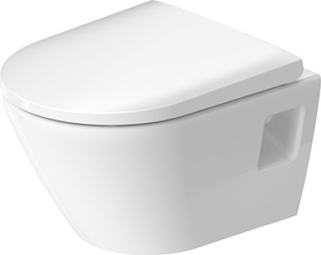 Duravit унитаз подвесной rimless 370 мм х 480 мм, с вертикальным смывом, без смывного края, d-neo, 2587090000 цвет: белый